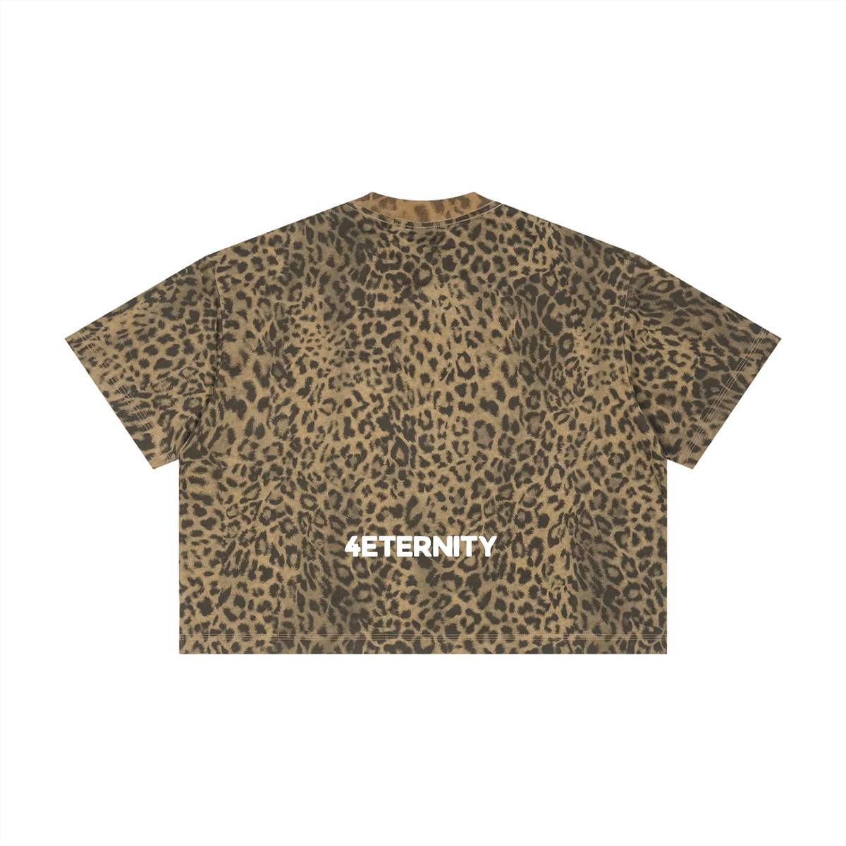 leopard print jesus <3 you | boxy tee
