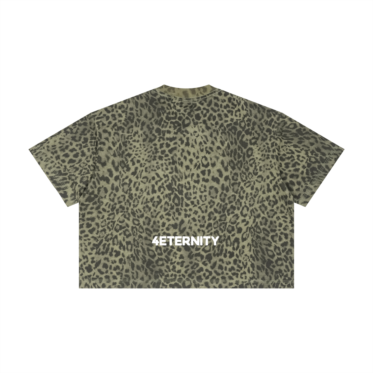 leopard print jesus <3 you | boxy tee