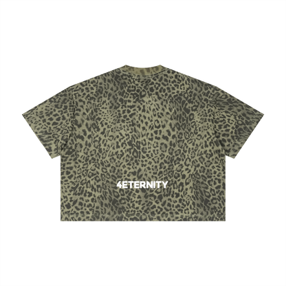 leopard print jesus <3 you | boxy tee